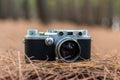 Leica rangefinder film camera with 50mm Summitar lens