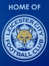 Leicester City Logo at blue background