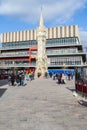 LEICESTER, ENGLAND- 3 April 2021: Leicester Haymarket Memorial clock tower