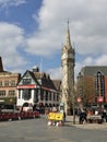 LEICESTER, ENGLAND 2021: Haymarket Memorial clock tower