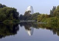 Leicester Space Centre reflected in The River Soar Royalty Free Stock Photo