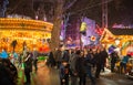 Leicester square traditional fun fair, London Royalty Free Stock Photo