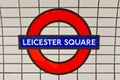 Leicester square tube sign