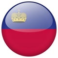 Leichtenstein flag button Royalty Free Stock Photo