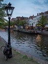 Leiden canal Royalty Free Stock Photo