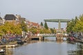 Leiden Oude Vest canal and brdige