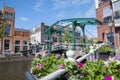 Leiden,Kerkbrug over the Oude Rijn Royalty Free Stock Photo