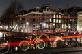 Leidsegracht and Keizersgracht canal intersection in Amsterdam