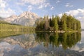 Leigh Lake at Grand Teton National Park Royalty Free Stock Photo