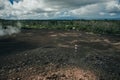 Leilani Estate, Hawaii, USA. - Kilauea volcano eruption hardened black lava field