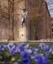 Leineweber Monument in Bielefeld Royalty Free Stock Photo