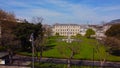 Leinster House in Dublin - the Irish Government Building from above Royalty Free Stock Photo