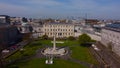 Leinster House in Dublin - the Irish Government Building from above Royalty Free Stock Photo