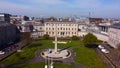 Leinster House in Dublin - the Irish Government Building from above Royalty Free Stock Photo