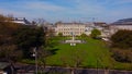 Leinster House in Dublin - the Irish Government Building from above Royalty Free Stock Photo