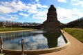 Leipzig, Germany - February 24, 2024: Monument to the Battle of the Nations, the Leipzig\'s most famous landmark Royalty Free Stock Photo