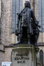 New Bach monument, Statue of Johann Sebastian Bach in Leipzig, Germany Royalty Free Stock Photo