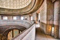 LEIPZIG, GERMANY - JULY 2016: Interior of Panometer. It is a visual panorama displayed inside a former gasometer