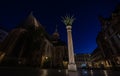 Leipzig, Germany - July 02, 2022: The Nikolai pillar at the Nikolai square. Built in view of its importance in the 1989 peaceful