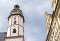 Leipzig, Germany - June 25, 2022: The St. Thomas Church or in german the Thomaskirche. The composer Johann Sebastian Bach worked Royalty Free Stock Photo