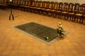 Leipzig, Germany - May 3.2019: The grave of the composer and organist Johann Sebastian Bach in the Choir Altarraum, Thomaskircke Royalty Free Stock Photo