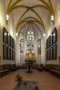 Interior of St Thomas Church Thomaskirche, a Lutheran church in Leipzig, Germany Royalty Free Stock Photo