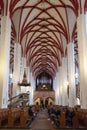 Interior of St Thomas Church Thomaskirche, a Lutheran church in Leipzig, Germany Royalty Free Stock Photo