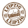 Leipzig grunge rubber stamp