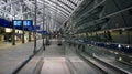 Leipzig Halle Flughafen Airport Terminal Building, empty walkway