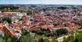 Leiria, Portugal. The city of Leiria seen from the Castle of Leiria