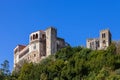 Leiria, Portugal. Medieval Leiria Castle built on top of a hill