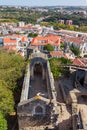 Leiria, Portugal. Ruins of the Santa Maria da Pena Church Royalty Free Stock Photo