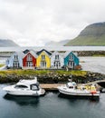 Leirvik Harbour in the Faroe Islands Royalty Free Stock Photo