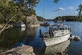 Leisure boats Napoleons Bay Stockholm archipelago