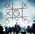 Leisure Game Tic Tac Toe Competition Challenge Winner Concept Royalty Free Stock Photo