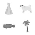 Leisure, hobbies, textiles and other web icon in monochrome style., plant, celebration, tourism, icons in set collection