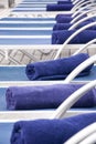 Leisure - Lounge Chairs on Deck of Cruise Ship Royalty Free Stock Photo