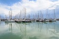 Leisure, sports port in Port Ginesta, Sitges, Spain Royalty Free Stock Photo