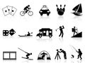 Leisure and Recreation icons set Royalty Free Stock Photo