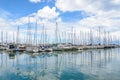 Leisure, sports port in Port Ginesta, Sitges, Spain Royalty Free Stock Photo