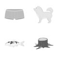 Leisure, textiles, hobbies and other web icon in monochrome style.stump, grass, wood, icons in set collection.