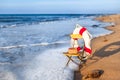 Leisure Time Still Life at Seashore Royalty Free Stock Photo