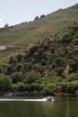 Douro Valley and vineyards hills at PinhÃÂ£o Regua Portugal Royalty Free Stock Photo