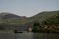 Douro Valley and vineyards hills at PinhÃÂ£o Regua Portugal Royalty Free Stock Photo