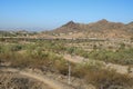 Leisurely Riding Bicyclists at Dreamy Draw Recreation Area Paved Road, Phoenix, AZ