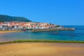 Lekeitio village and port in Basque Country Royalty Free Stock Photo