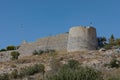 Lekuresi Castle historical ruins in Sarande Albania