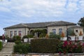 Lekuresy Castle. Saranda. Albania. A fortress on top of a mountain, around the ruins of an old village. Cafe in the castle of