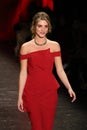 Lele Pons walks the runway at The American Heart Association's Go Red For Women Red Dress Collection 2016