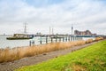 Lelystad, Netherlands - January 09, 2020. Marina Bataviahaven in winter